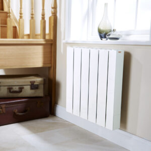 A Vantage Connect electric radiator heating a hallway