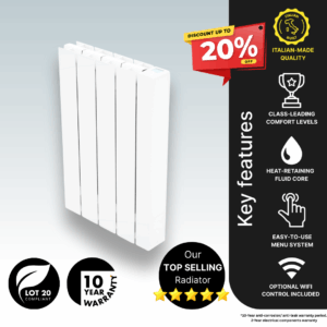 Vantage Connect EHVC0750 Electric Radiator, 750w