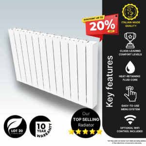 Vantage Connect EHVC1800 Electric Radiator, 1800w