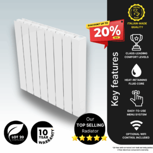 Vantage Connect EHVC1250 Electric Radiator, 1250w