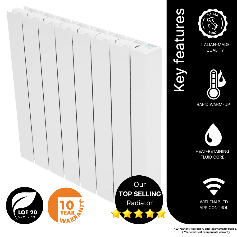 The 1250w Vantage Connect Electric Radiator