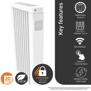 Main product image of thr AF01 650w Aeroflow Electric Radiator