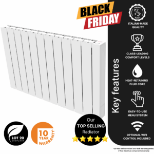 The Vantage Connect 1800w electric radiator is now in the Black Friday Sale