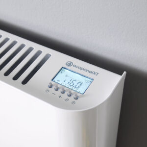 Close-up of the easily-accessed LCD display and controls top-mounted on the Ecopanel XT
