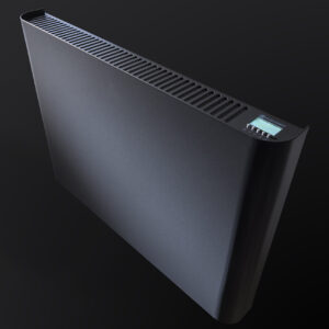 The sleek styling of the Ecopanel XT in detail. Matte Anthracite finish.
