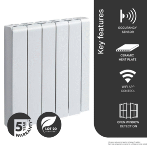 Electrorad Accorto Electric Radiator single product image of the 1500w model