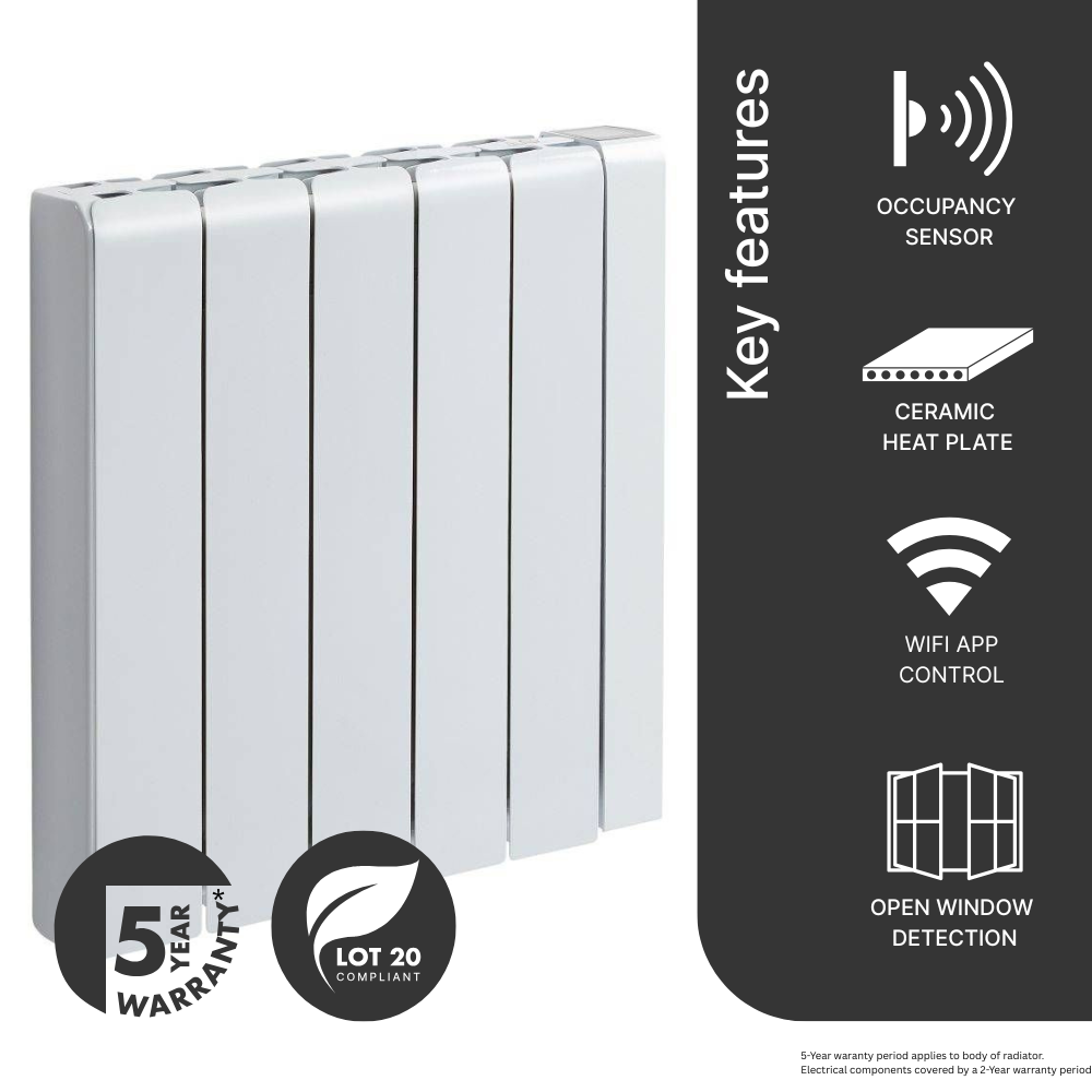 Electrorad Accorto Electric Radiator single product image of the 1500w model