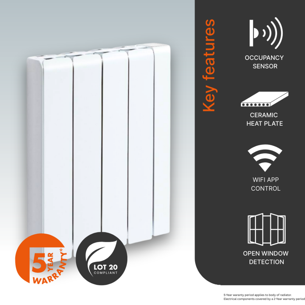 Electrorad Accorto Electric Radiator single product image of the 1000w model