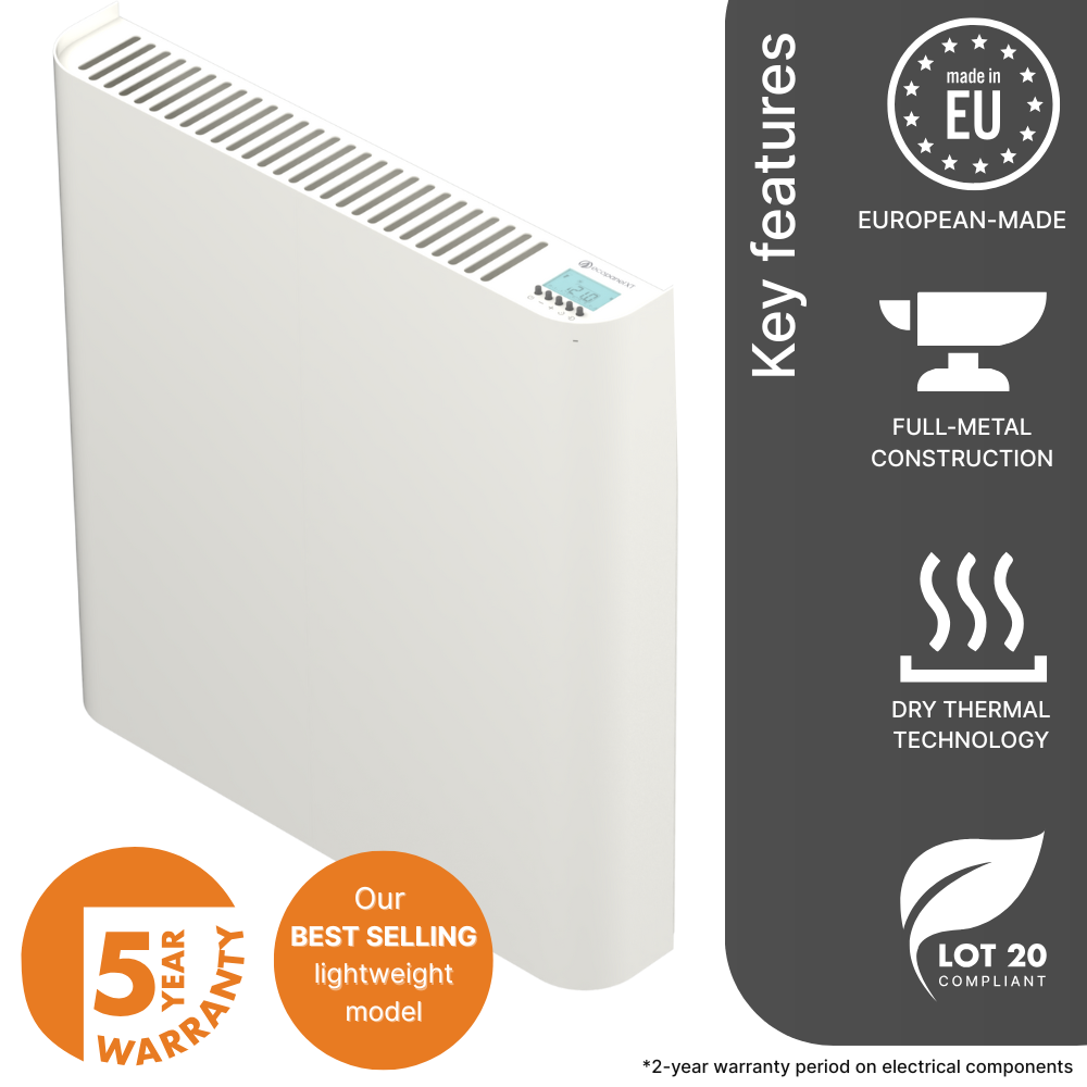 The smallest of the Ecopanel XT range of radiators from Electric Heating Expert - the 600w model.
