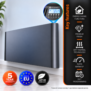 Ecopanel XT Anthracite Electric Radiator 2000w