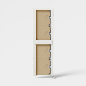In this image, the ceramic heat-retaining plates are shown. In the AF10E vertical odel, there are four plates - each rated at 400 watts output. In this model, they are mounted sideways.